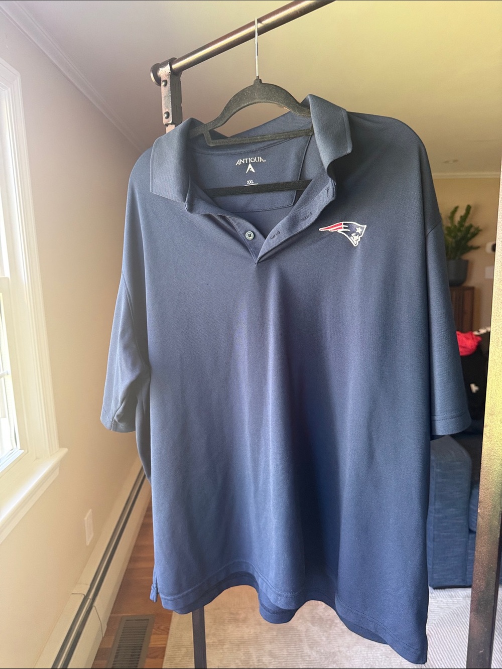 Antigua Navy Men’s Patriots Polo with Team Patch